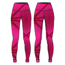 new design for women yoga pants compression shiny sportswear yoga wear